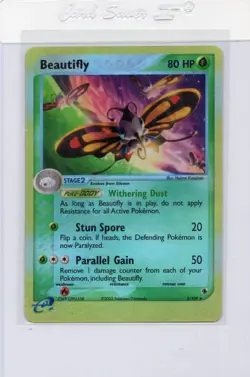 Pokemon - Beautifly #2/109 - Ruby and Sapphire - Reverse Holo - Lightly played - Image 1