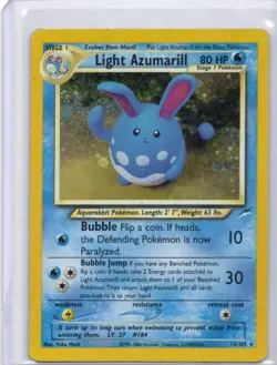 Pokemon - Light Azumarill #013/105 - Neo Destiny - Holo Rare - HP - Image 1