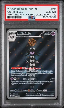 2025 POKEMON SVP EN-SV BLACK STAR PROMO #211 GOTHITELLE PSA 10 - Image 1