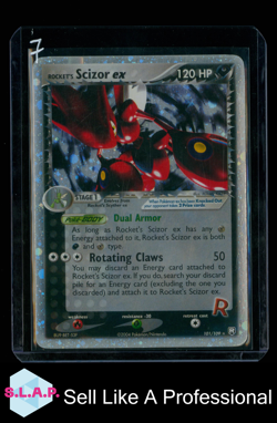 ROCKET'S SCIZOR EX POKEMON 101/109 2004 EX TEAM ROCKET RETURNS HOLO ENGLISH - Image 1