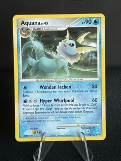 Aquana LV. 45 Pokemon Karte Deutsch 34/100 Majestatischer Morgen PSA Low Pop - Image 1