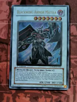 Blackwing Armor Master 1 Edition Ultimate Rare CRMS Near Mint Yu-Gi-Oh - Image 2