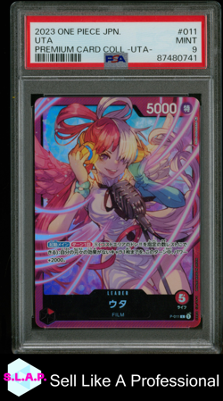 UTA ONE PIECE #011 2023 PREMIUM CARD COLLECTION HOLO JAPANESE PSA 9 - Image 1