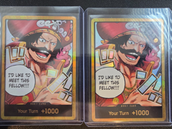 One Piece TCG Gol.D.Roger GOLD DON!! Card (OP-13) English NM 2x - Image 1