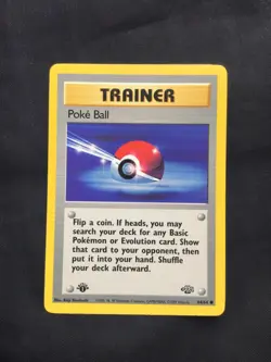 Pokemon Cards: Jungle 1st Edition Common: Poke Ball 64/64 - Image 1