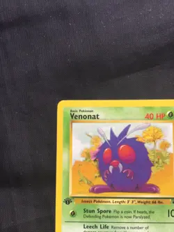 Pokemon Cards: Jungle 1st Edition Common: Venonat 63/64 - Image 2