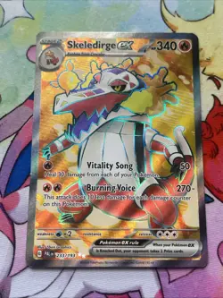 Pokemon TCG Skeledirge EX Paldea Evolved Full Art Ultra Rare Holo Card 233/193 - Image 3