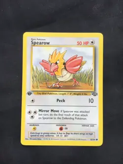 Pokemon Cards: Jungle 1st Edition Common: Spearow 62/64 - Image 1