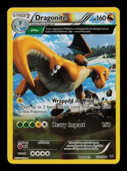 Pokemon Card Dragonite 52/108 Roaring Skies XY Reverse Holo Foil Rare LP 2015 - Image 1