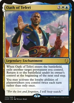 Oath of Teferi - Foil DOM LP MTG - Image 1