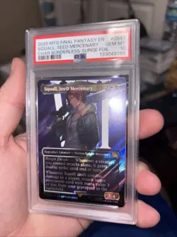 Squall, SeeD Mercenary (Borderless) (Surge Foil) Final Fantasy Foil PSA 10 🔥 - Image 2