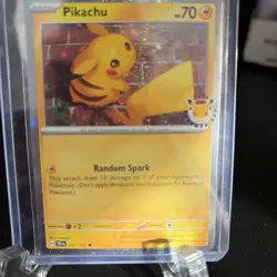 Pikachu 051 /162 Stamped 2026 Pokemon Day 30 Promo TCG With Coin - Image 1
