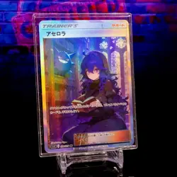 Hex Maniac Gengar Trainer Waifu Trading Card ACG Pokemon Holo Flash Gold Foil - Image 1