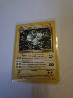 Pokemon TCG Magneton 26/62 Rare Non-Holo Card Fossil - Image 1