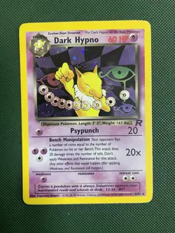 Pokemon TCG Card Dark Hypno 9/82 Holo Team Rocket Vintage Rare WOTC - Image 1