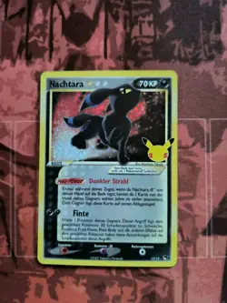 Pokemon Nachtara Umbreon Gold Star 17/17 25th Anniversary Celebrations NM DE - Image 2