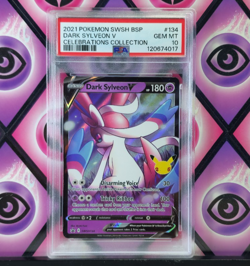 Pokemon Celebrations Classic Collection Dark Sylveon V SWSH134 PSA 10 GEM MINT - Image 1