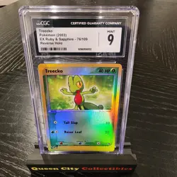 TREECKO - REVERSE HOLO - CGC 9 - 2003 POKEMON EX RUBY & SAPPHIRE - 76/109 - Image 1