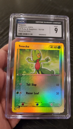 TREECKO - REVERSE HOLO - CGC 9 - 2003 POKEMON EX RUBY & SAPPHIRE - 76/109 - Image 2