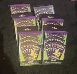 POKEMON HALLOWEEN TRICK OR TRADE BOX WITH 15 BOOSTER PACKS Each - Image 1