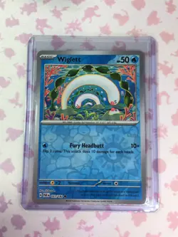 Wiglett 51/182 Reverse Holo NM Scarlet & Violet (Paradox Rift) Pokemon Card - Image 1