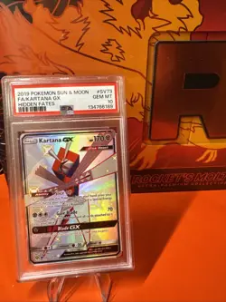 Pokemon Kartana SV73/SV94 GX Full Art Hidden Fates Ultra Rare PSA 10 - Image 1