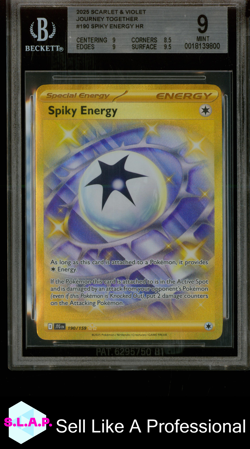 SPIKY ENERGY POKEMON 190 2025 JOURNEY TOGETHER HR ENGLISH BGS 9 - Image 1