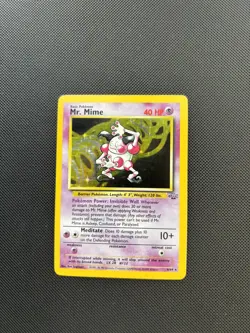 Pokemon Card Jungle Set Holo Mr. Mime 6/64 WOTC - Image 1