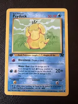 Pokemon Psyduck 65/82 Team Rocket 1st Edition - Image 1
