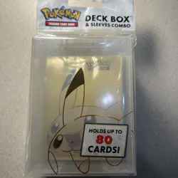 Ultra Pro Pokemon Pikachu Deck Box & Sleeves Combo BIN O # 595 - Image 1