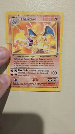 Pokemon TCG: Charizard #3/110 Legendary Collection Non-Holo HEAVY Damage - Image 2