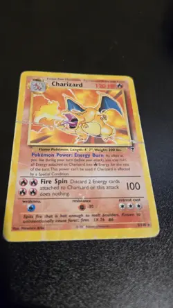 Pokemon TCG: Charizard #3/110 Legendary Collection Non-Holo HEAVY Damage - Image 3