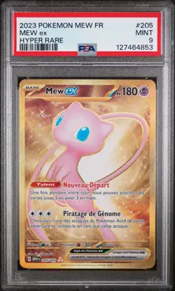 Carte Pokemon Mew ex MEW 205/165 Set 151 Fr PSA 9 - Image 1