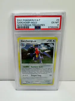 Pokemon TCG Mysterious Treasures Garchomp Holo 9/123 PSA 6 - Image 1