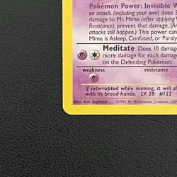 Pokemon TCG Mr. Mime Jungle 22/64 Rare Unlimited - LP - Image 5