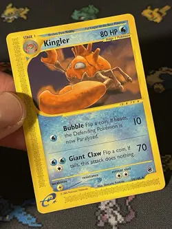 Pokemon Cards Kingler 50/165 Rare Expedition Base Set WOTC - (NM) - Image 2