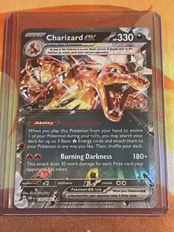 Charizard EX 125/197 SV03: Obsidian Flames Holo Double Rare Pokemon TCG NM - Image 1