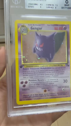 Pokemon TCG BGS 8 GENGAR 5/62 Fossil- 1999 ITA ITALIANO 1ST EDIZIONE - Image 2