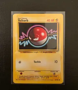 Pokemon Base Set Voltorb 67/102 Vintage WOTC Common - Image 1