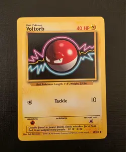 Pokemon Base Set Voltorb 67/102 Vintage WOTC Common - Image 2