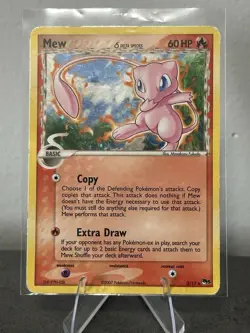 Pokemon Mew Delta Species #003/017 POP Series 5 Holo Rare Corrected Back - Image 1