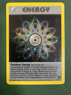 Rainbow Energy Team Rocket 17/82 Holo Unlimited Pokemon TCG Card HP - Image 1