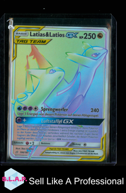 LATIAS&LATIOS GX POKEMON 190/181 2019 TAG TEAM HOLO GERMAN - Image 1