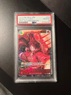 OP05 Monkey D. Luffy ST01-012 PSA 10 Japanese One Piece TCG PSA 10 - Image 1