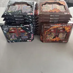 One Piece Card Game Illustration Box Vol.5 x10 and Vol.6 x10 LOT OF 20! - Image 1