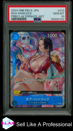 BOA HANCOCK ONE PIECE TCG 13 2024 ST03 FOIL JAPANESE PSA 10 - Image 1