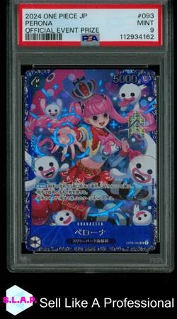 PERONA EVENT PRIZE ONE PIECE TCG 93 2024 OP06 FOIL JAPANESE PSA 9 - Image 1