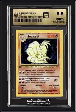 🔥1999 POKEMON CARD FRENCH BASE SET 1. EDITION FEUNARD HOLO RARE MT+ 9.5 BGS🔥 - Image 1