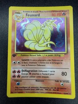 🔥1999 POKEMON CARD FRENCH BASE SET 1. EDITION FEUNARD HOLO RARE MT+ 9.5 BGS🔥 - Image 3