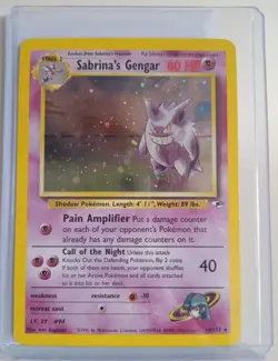 Pokemon Collectible Cards, Sabrina's Gengar, Holo, 14/132, Gym Hero's, 2000 - Image 1